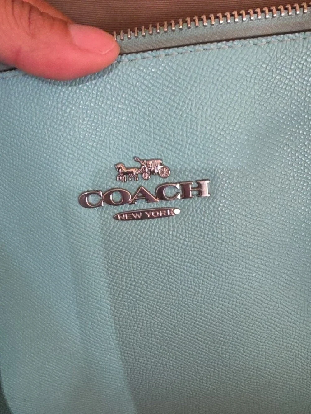 Coach leather tote